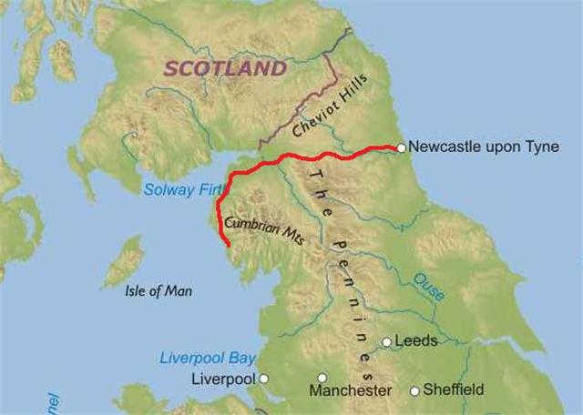 Hadrian's cycleway route