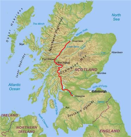 west highland way cycling route